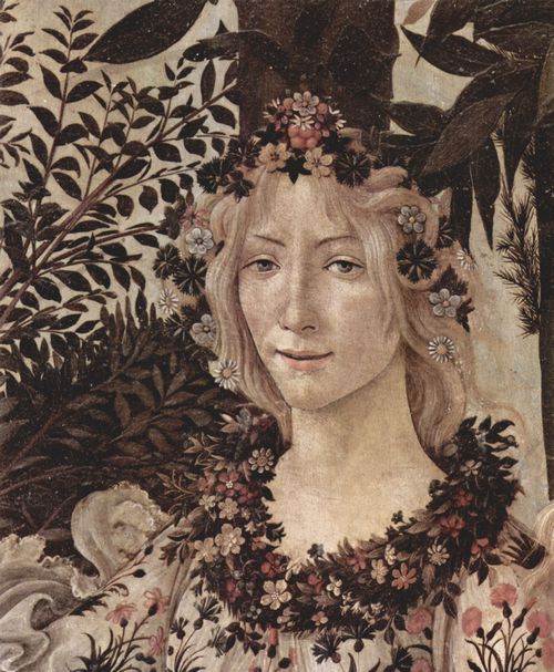 Botticelli, Sandro: Frhling (Primavera), Detail: Flora