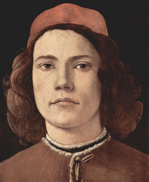 Botticelli, Sandro: Portrt eines jungen Mannes, Detail