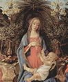 Botticelli, Sandro: Bardi-Altar, Thronende Madonna, Johannes der Tufer und Johannes der Evangelist, Detail: Maria und Christuskind