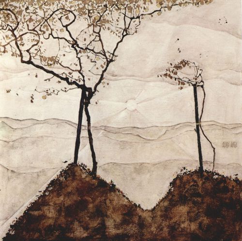 Schiele, Egon: Herbstsonne und Bume