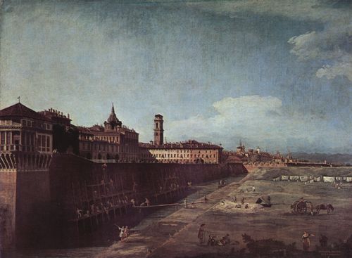 Canaletto (II): Turin, Blick auf den kniglichen Palast von Westen aus