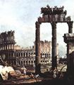 Canaletto (II): Capriccio Romano, Colosseum mit den Ruinen des Tempels des Vespian