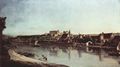 Canaletto (II): Ansicht von Pirna, Pirna von Kopitz aus, mit Festung Sonnenstein