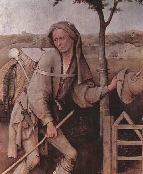 Bosch, Hieronymus: Der Landstreicher (Der verlorene Sohn), Tondo, Detail