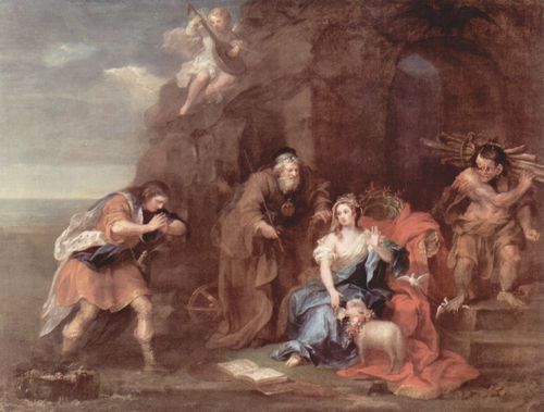 Hogarth, William: Gemlde nach Shakespeares »Sturm«, Szene: Prospero und Miranda
