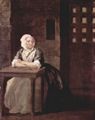 Hogarth, William: Porträt der Sarah Macholm im Gefängnis