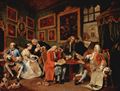 Hogarth, William: Gemäldezyklus »Mariage à la Mode«, Szene: Der Ehevertrag