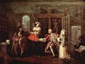 Hogarth, William: Gemäldezyklus »Mariage à la Mode«, Szene: Besuch beim Kurpfuscher