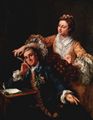 Hogarth, William: Porträt des Schauspielers David Garrik und seiner Frau