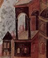 Cimabue: Fresken in der Oberkirche San Francesco in Assisi, Fresko im Vierungsgewlbe, Szene: Hl. Matthus, Detail: Architektur (Ytalia)