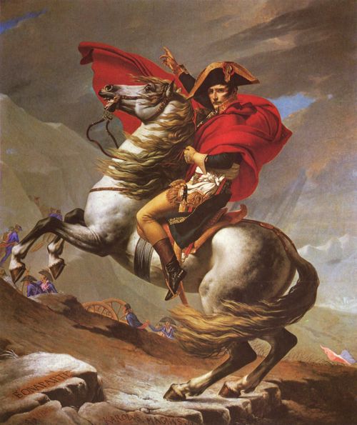 David, Jacques-Louis: Napoleon berschreitet den groen St. Bernhard-Pa