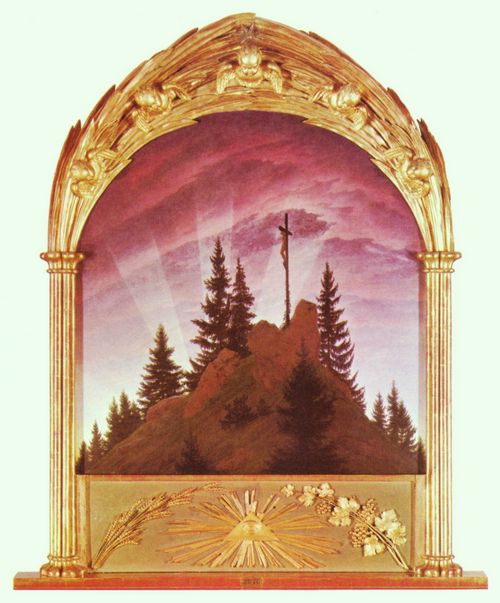 Friedrich, Caspar David: Das Kreuz im Gebirge (Tetschener Altar)