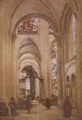 Corot, Jean-Baptiste Camille: Inneres der Kathedrale von Sens