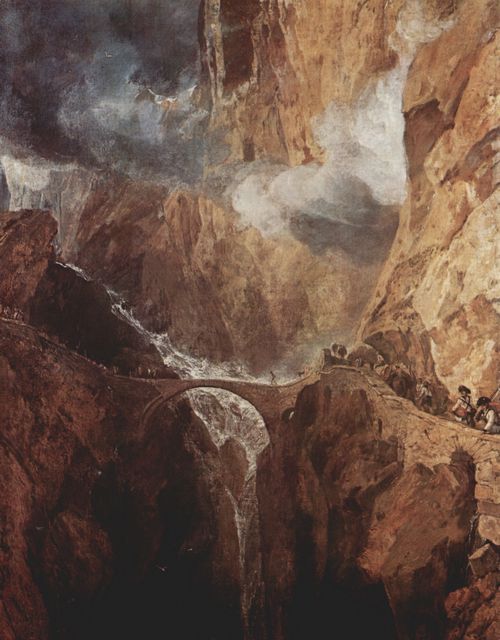 Turner, Joseph Mallord William: Die Teufelsbrcke von St. Gotthard (Devil's Bridge, St Gothard)