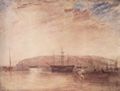 Turner, Joseph Mallord William: Ablegen von der Landspitze von East Cowes (Shipping off East Cowes Headland)