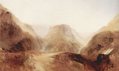 Turner, Joseph Mallord William: Italienische Landschaft, vermutlich Civita di Bagnoregio (Italian Landscape, probably Civita di Bagnoregio)