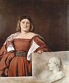 Tizian: Porträt einer Frau (La Schiavona)