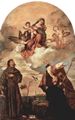 Tizian: Maria in Gloria, mit Christuskind und Engeln, Hl. Franziskus, Hl. Alvisus und dem knienden Stifter Luigi Gozzi