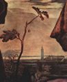 Tizian: Maria in Gloria, mit Christuskind und Engeln, Hl. Franziskus, Hl. Alvisus und dem knienden Stifter Luigi Gozzi, Detail: Venedig