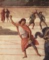 Perugino, Pietro: Fresken in der Sixtinischen Kapelle, Szene: Christus bergibt Petrus den Schlssel zum Himmelreich, Detail