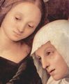 Perugino, Pietro: Beweinung Christi, Detail: Maria Magdalena und Maria