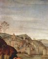 Perugino, Pietro: Beweinung Christi, Detail: Landschaft