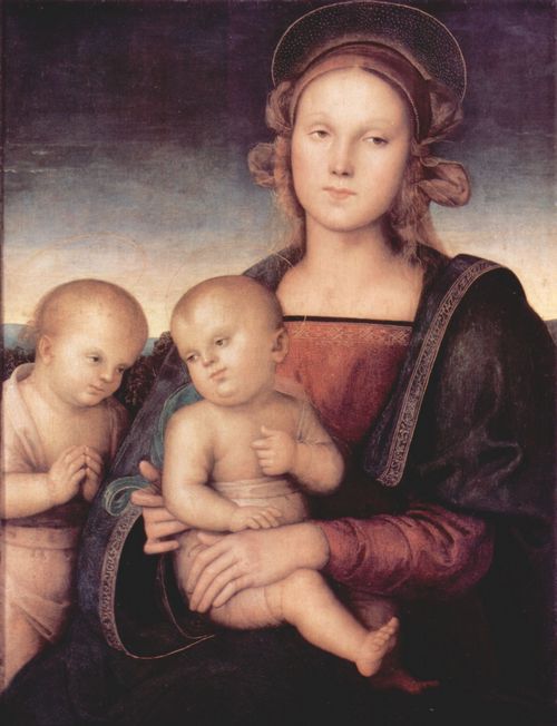 Perugino, Pietro: Madonna mit Hl. Johannes dem Tufer