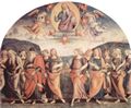 Perugino, Pietro: Fresken der Sala d'Udienza im Collegio del Cambio in Perugia, Szene: Gottvater mit Propheten und Sibyllen