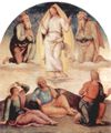 Perugino, Pietro: Fresken der Sala d'Udienza im Collegio del Cambio in Perugia, Szene: Verklärung Christi