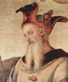 Perugino, Pietro: Fresken der Sala d'Udienza im Collegio del Cambio in Perugia, Szene: Fortitudo und Temperantia mit antiken Helden, Detail