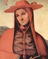 Perugino, Pietro: Maria Himmelfahrt mit vier Heiligen, Detail: Giovanni Guadalberto (Grnder des Klosters)