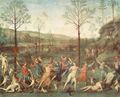 Perugino, Pietro: Amor kämpft gegen die Keuschheit