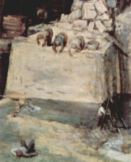 Bruegel d. ., Pieter: Turmbau zu Babel, Detail