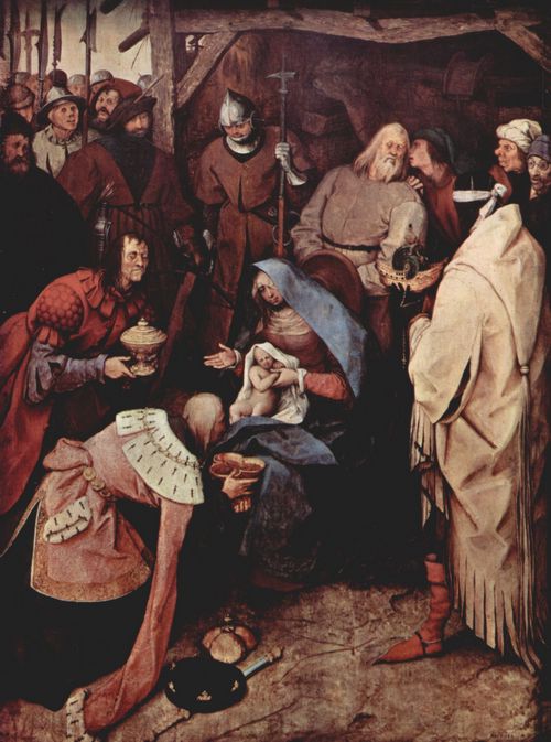 Bruegel d. ., Pieter: Anbetung der Heiligen Drei Knige