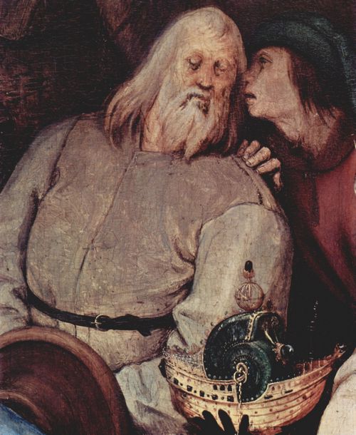 Bruegel d. ., Pieter: Anbetung der Heiligen Drei Knige, Detail