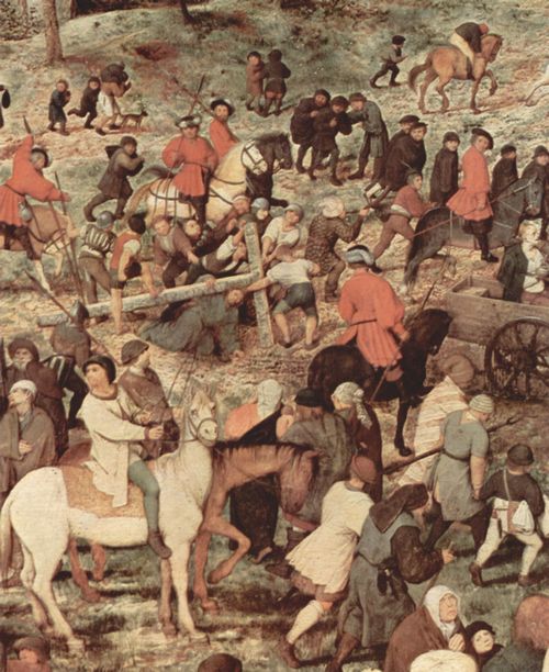 Bruegel d. ., Pieter: Aufstieg zum Kalvarienberg, Detail