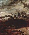 Bruegel d. Ä., Pieter: Zyklus der Monatsbilder, Szene: Der düstere Tag (Monat Februar oder März), Detail