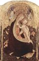 Pisanello: Wachtel-Madonna, Szene: Madonna mit zwei Engeln und Wachtel