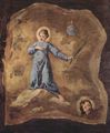 Longhi, Pietro: Fresko in San Pantalon in Venedig, Szene: Hl. Märtyrerin, Fragment