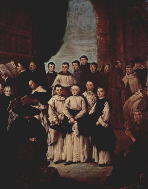 Longhi, Pietro: Gruppenbild von venezianischen Mönchen, Kanonikern und Mitglieder venezianischer Bruderschaften