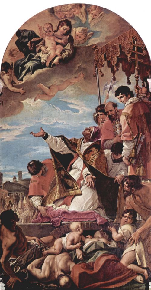 Ricci, Sebastiano: Frbitte Papst Gregor des Groen (fr die Pestkranken) bei Maria