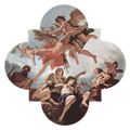 Ricci, Sebastiano: Dekoration des Palazzo Marucelli-Fenzi in Florenz, Dritte Stanza, Szene: Die Bestrafung des Amor