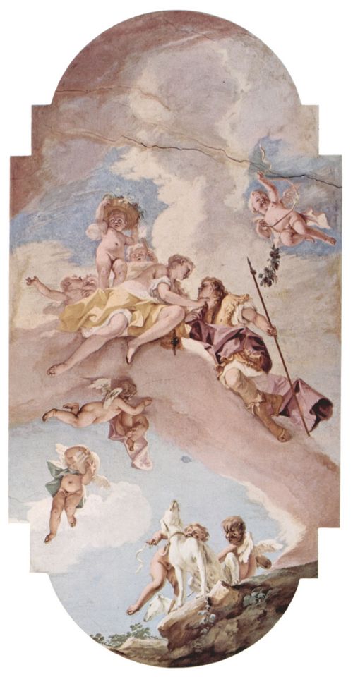Ricci, Sebastiano: Fresken im Palazzo Pitti in Florenz, Szene: Venus und Adonis