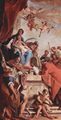 Ricci, Sebastiano: Altar des Hl. Gerhard von Csand, Szene: Madonna mit Heiligen, von links: Petrus, Gerhard, Scholastica, Katharina von Alexandrien, Benedikt, Hieronymus und Paulus