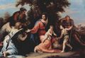 Ricci, Sebastiano: Ruhe auf der Flucht nach Ägypten, mit Johannes dem Täufer, Hl. Elisabeth und einem Engel