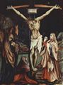 Grnewald, Mathis Gothart: Die kleine Kreuzigung, Szene: Christus am Kreuz, Maria, Maria Magdalena und Hl. Johannes, Gesamtansicht