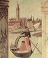 Carpaccio, Vittore: Gemäldezyklus zur Legende der Hl. Ursula, Szene: Ankunft der englischen Gesandten am Hof des Königs der Bretagne, Detail