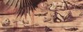 Carpaccio, Vittore: Gemäldezyklus der Kapelle der Scuola di San Giorgio degli Schiavoni, Szene: Hl. Georg im Kampf gegen den Drachen, Detail