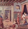 Carpaccio, Vittore: Zyklus »Albanesi«, Szene: Maria Geburt