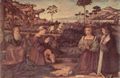 Carpaccio, Vittore: Die Heilige Familie und zwei Stifter in Anbetung des Christuskindes